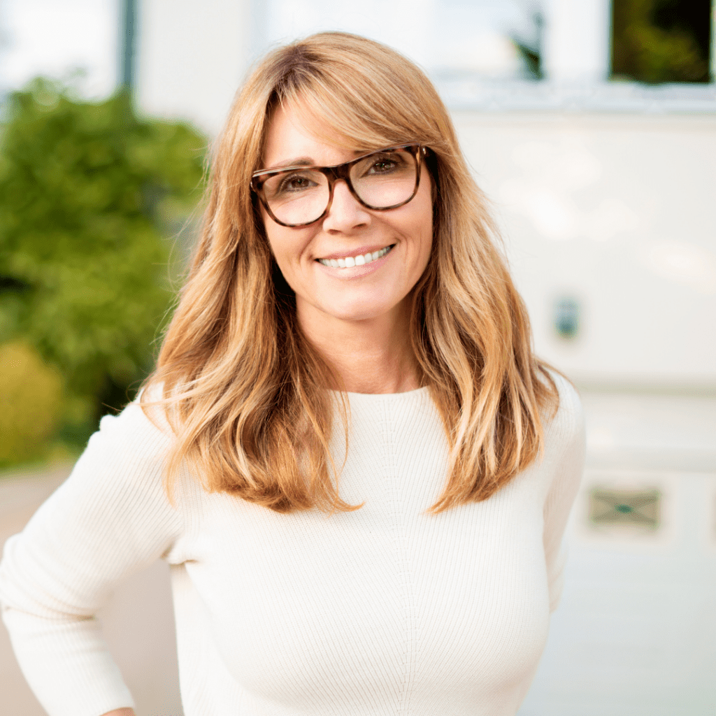 Woman smiling